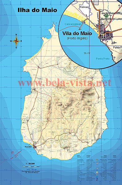 Map of Maio - Cape Verde