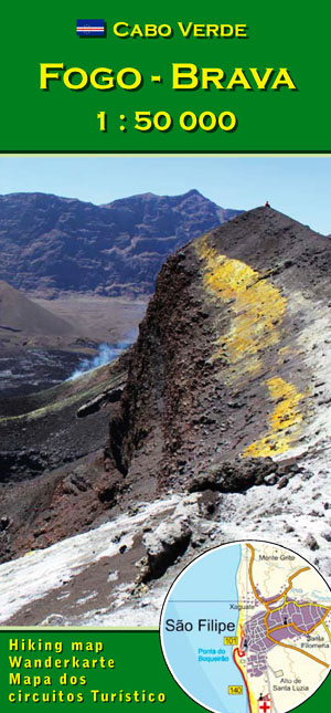 Hiking Map Fogo 1:50000 / Cape Verde ©Pitt Reitmaier