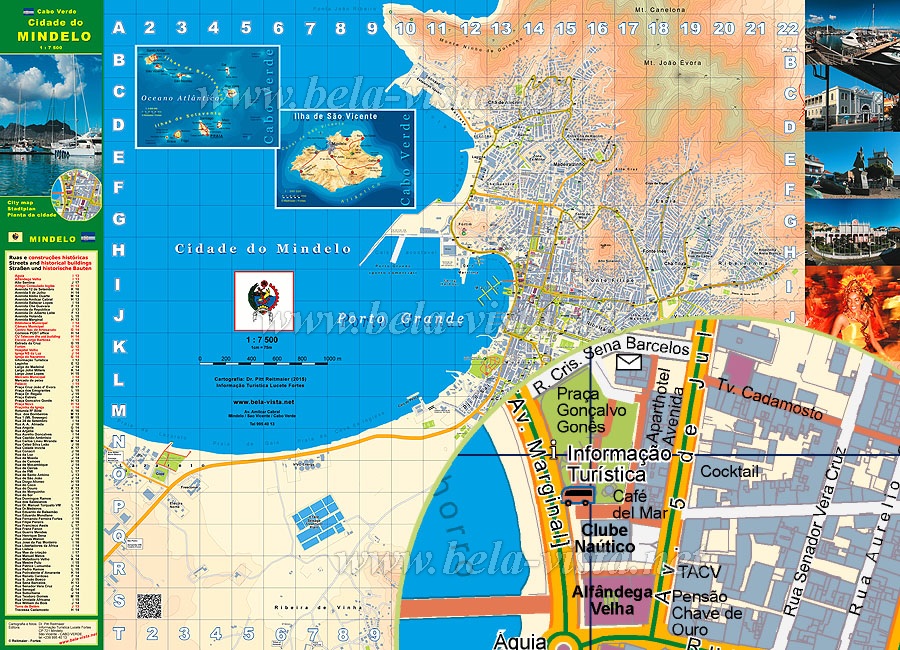 City Map Mindelo Cape Verde ©Pitt Reitmaier