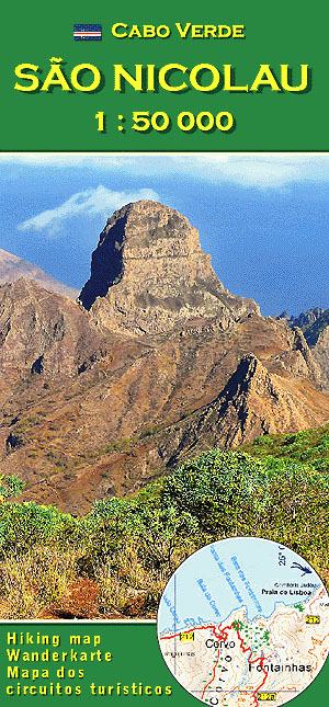 Hiking Map São Nicolau1:50000 / Cabo Verde ©Pitt Reitmaier