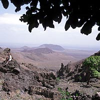 Blick zurck auf Vulcao Viana